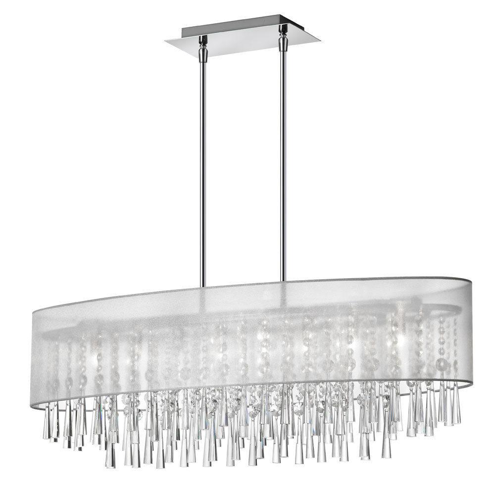 organza shade chandelier