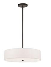  571-204P-MB-WH - 4LT Incandescent Pendant MB w/ White Shade