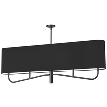  ELN-544HC-MB-797 - 4LT Incan Horizontal Chandelier, MB w/ BK Shade