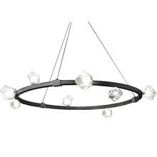  PRN-4212C-MB - 12LT Halogen Chandelier, MB w/ Clear Gls