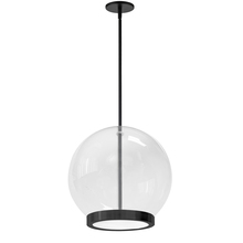  PTS-1215LEDP-MB - 15W Pendant,  MB w/ CLR Glass