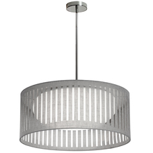  SDLED-20P-GRY - 22W Slit Drum Pendant, Grey Shade