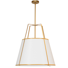  TRA-3P-GLD-WH - 3LT Trapezoid Pendant GLD/WH Shade w/790Diff