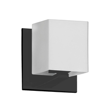  V1230-1W-MB - 1LT Halogen Wall Sconce, MB w/ WH Glass