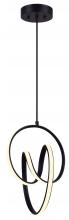  LCH232A11BK - JASE, LCH232A11BK, 11 " Width Cord LED Chandelier, 20W LED (Integrated), Dimmable, 1300Lumens, 3