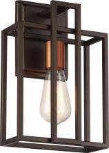  60/5851 - Lake - 1 Light Wall Sconce - Forest Bronze Finish with Copper Accents