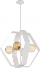  60/6397 - Zen - 1 Light 24" Pendant - White Finish