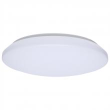  62/1852 - 14 Inch LED Cloud Fixture; 15 Watts; 27K/30K/35K/40K/50K CCT Selectable; Round Shape; White Finish;