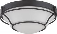  62/528 - Baker - LED Flush Fixture with Satin White Glass