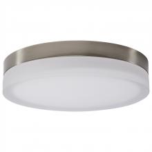  62/560 - Pi; 14 Inch LED Flush Mount; Brushed Nickel Finish; Frosted Etched Glass; CCT Selectable; 120 Volts