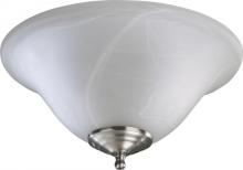  1166-801 - Faux Alab LED BWL - STN/WH