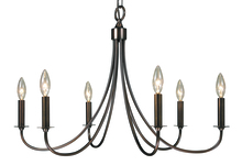  1006 SP - 6-Light Satin Pewter Maisonette Dining Chandelier