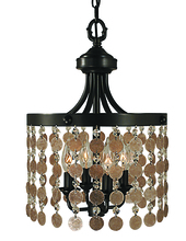  2484 FB - 4-Light French Brass Naomi Mini Chandelier