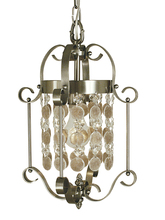  2921 BN - 1-Light Brushed Nickel Naomi Mini Chandelier