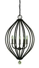  4345 BN - 5-Light Brushed Nickel Chandelier