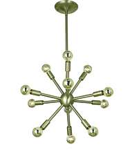  4393 BN - 12-Light Brushed Nickel Simone Chandelier