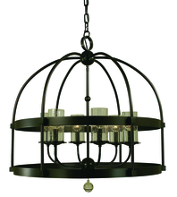  4526 PN - 6-Light Polished Nickel Compass Chandelier