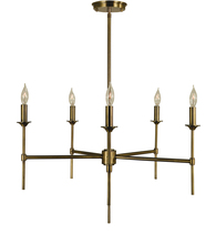  4695 PN - 5-Light Polished Nickel Chandler Chandelier