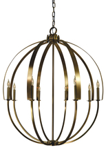  4728 MBLACK - 8-Light Matte Black Luna Chandelier