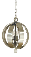  4777 PN/BN - 4-Light Polished Nickel Venus Chandelier