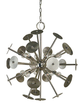  4976 PN/SP - 12-Light Polished Nickel/Satin Pewter Apogee Chandelier