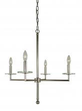  5454 Mblack - 4-Light Matte Black Muse Dining Chandelier