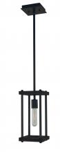  5531 MBLACK - 1-Light Matte Black Industria Pendant