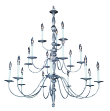  7918 SP - 18-Light Satin Pewter Jamestown Foyer Chandelier