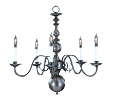  9125 SP - 5-Light Satin Pewter Jamestown Dining Chandelier