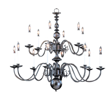  9135 SP - 14-Light Satin Pewter Jamestown Foyer Chandelier