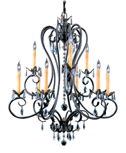  9909 MB - 9-Light Mahogany Bronze Liebestraum Dining Chandelier