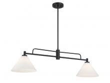  M100136MBK - 2-Light Chandelier in Matte Black