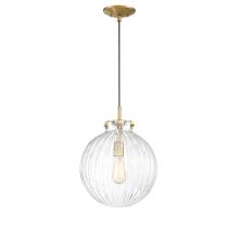  M70068NB - 1-Light Mini Pendant in Natural Brass