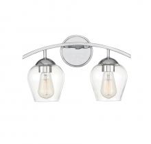  M80031CH - 2-Light Bathroom Vanity Light in Chrome