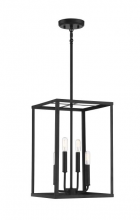  M30008MBK - 4-Light Pendant in Matte Black