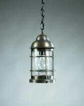  3512-DAB-MED-CLR - Nautical Hanging Dark Antique Brass Medium Base Socket Clear Glass