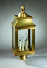  5633-DAB-CIM-FST - Pagoda Post Dark Antique Brass Medium Base Socket With Chimney Frosted Glass