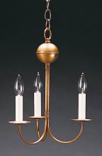  903-VG-LT3 - Hanging J-Arms Verdi Gris 3 Candelabra Sockets