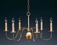  969-DB-LT6 - Hanging S-Arms Dark Brass 6 Candelabra Sockets