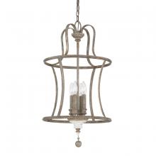  9A200A - 4-Light Pendant in Distressed Grey and White French Antique