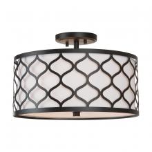  9D305A - 3-Light Drum Semi-Flush Mount