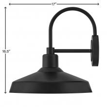 Hinkley 12070BK - Medium Wall Mount Barn Light