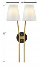  37382HB - Large Two Light Sconce