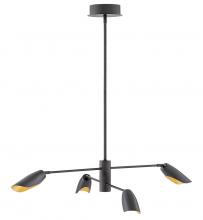  FR35804BLK - Large Adjustable Convertible Single Tier Chandelier