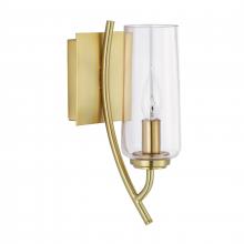  8153-SB-CL - Tulip 11.75'' High 1-Light Sconce - Satin Brass