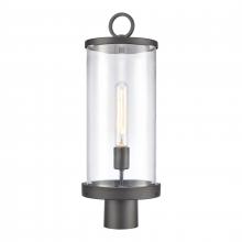  89496/1 - Hopkins 20.75'' High 1-Light Outdoor Post Light - Charcoal Black