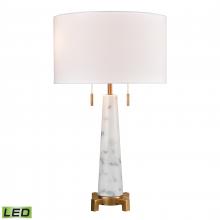  D4267-LED - Rocket 27'' High 2-Light Table Lamp - Aged Brass - Includes LED Bulbs