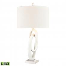  H0019-8064-LED - Jovian 30'' High 1-Light Table Lamp - Matte White - Includes LED Bulb