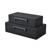  S0057-11216/S2 - Grackle Box - Set of 2 Black