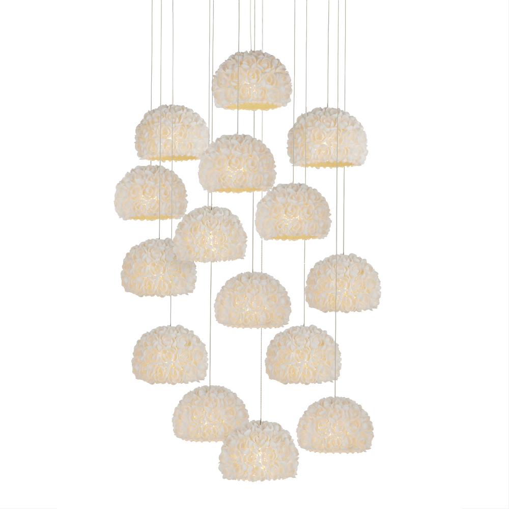 Virtu 15-Light Round Multi-Drop Pendant